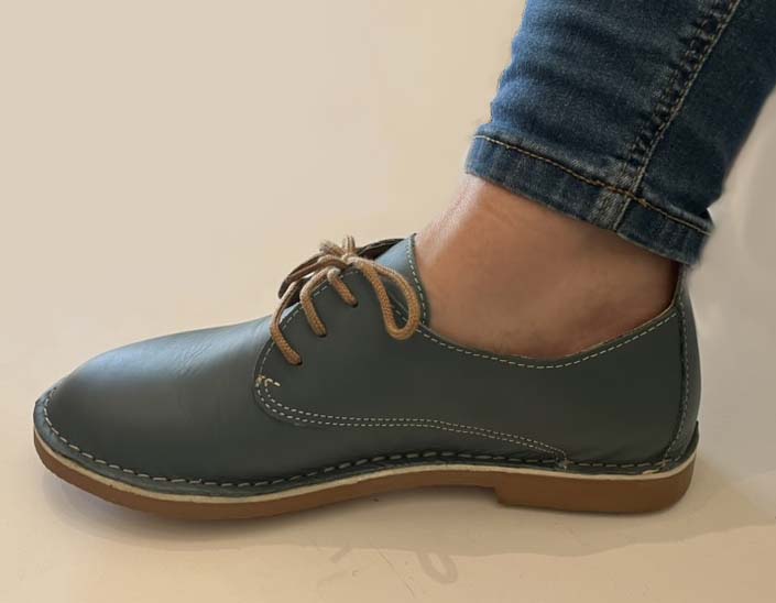 Blue Genuine Leather Vellie