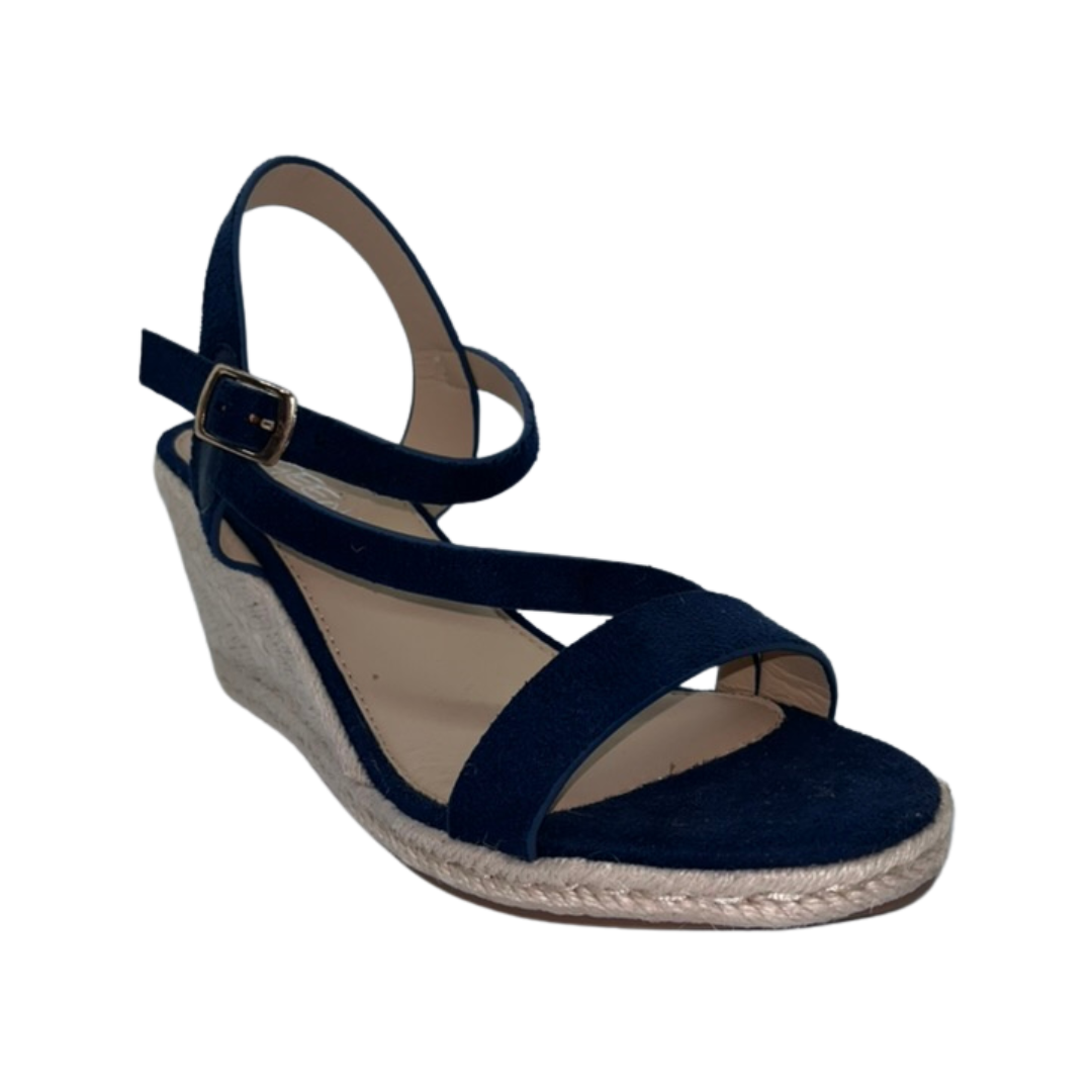 Navy crossover wedges