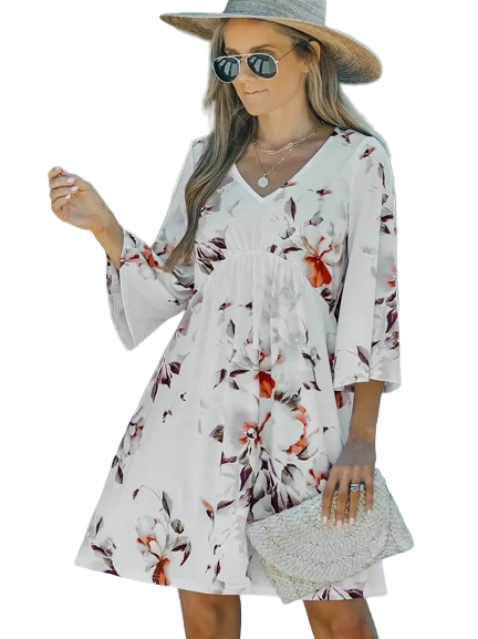 Pretty Midi Floral Dress