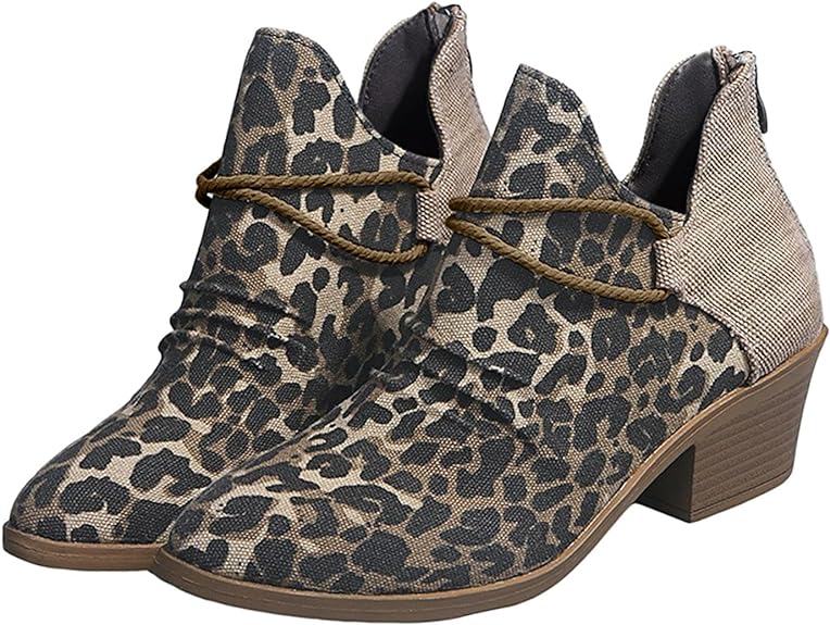 Leopard Printed Fashionable Boots